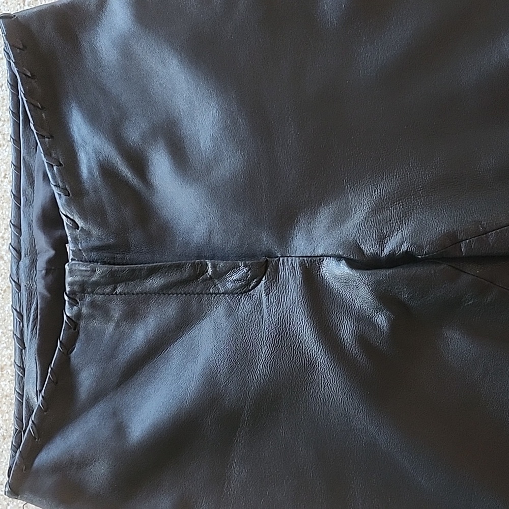 Cache Leather Pants Black Butter Soft Fully Lined Size 4